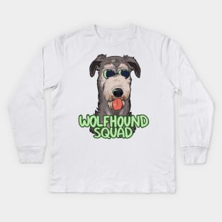 WOLFHOUND SQUAD Kids Long Sleeve T-Shirt